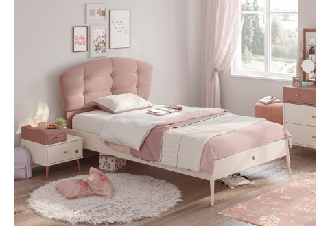 Детская мебель Кровать с мягким изголовьем 1000х2000 Elegance