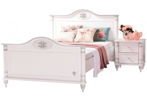 Детская мебель Кровать с фигурным изголовьем большая Romantic