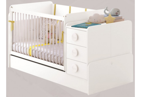 Детская мебель Кроватка-трансформер качающаяся Baby Cotton