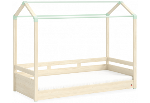Детская мебель Кровать-домик с надстройкой Montes Baby Natural