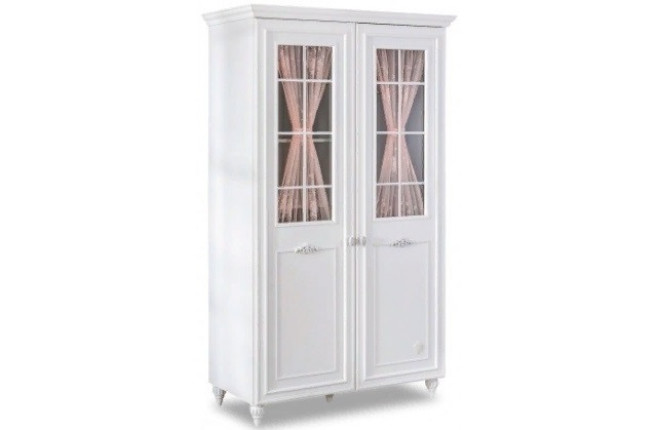 Шкаф двухдверный с окном Romantica