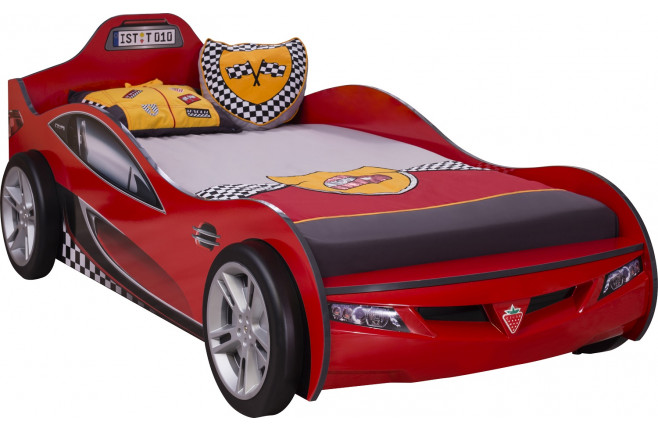 Кровать-машина красная Coupe