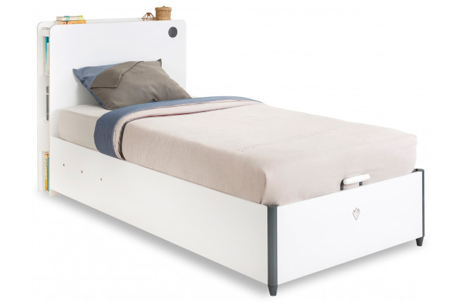Кровать односпальная с подъёмным механизмом White