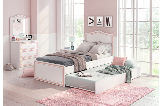 Кровать большая Selena Pink 