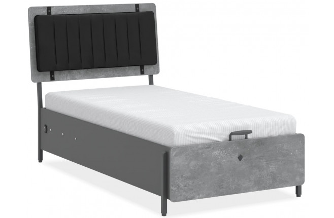Кровать с подъемным механизмом 100х200 Space Gray