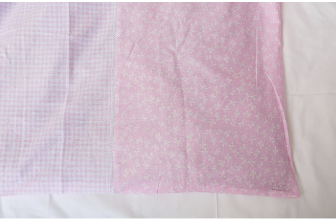 Постельное белье розовое с бантиками